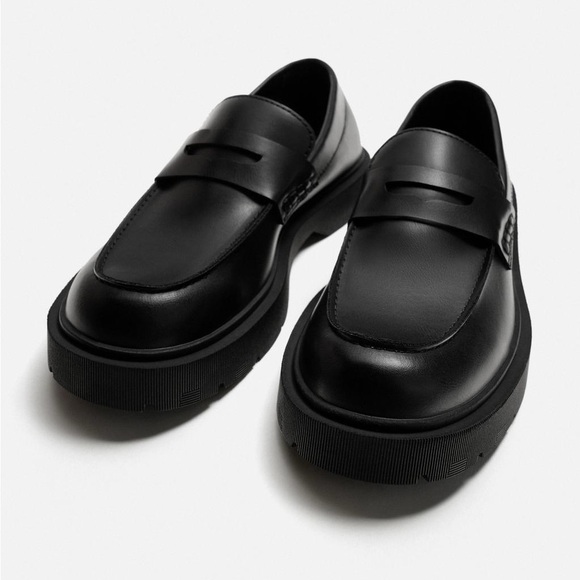 (S4) ZARA Chunky Penny Loafers, size 44/11 USA for Men - Picture 1 of 15
